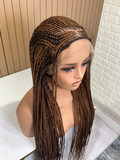 Wig key blonde k or less braided wig fullace