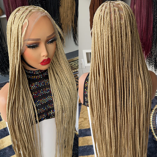 Luxury blonde 613 knotless braided wig