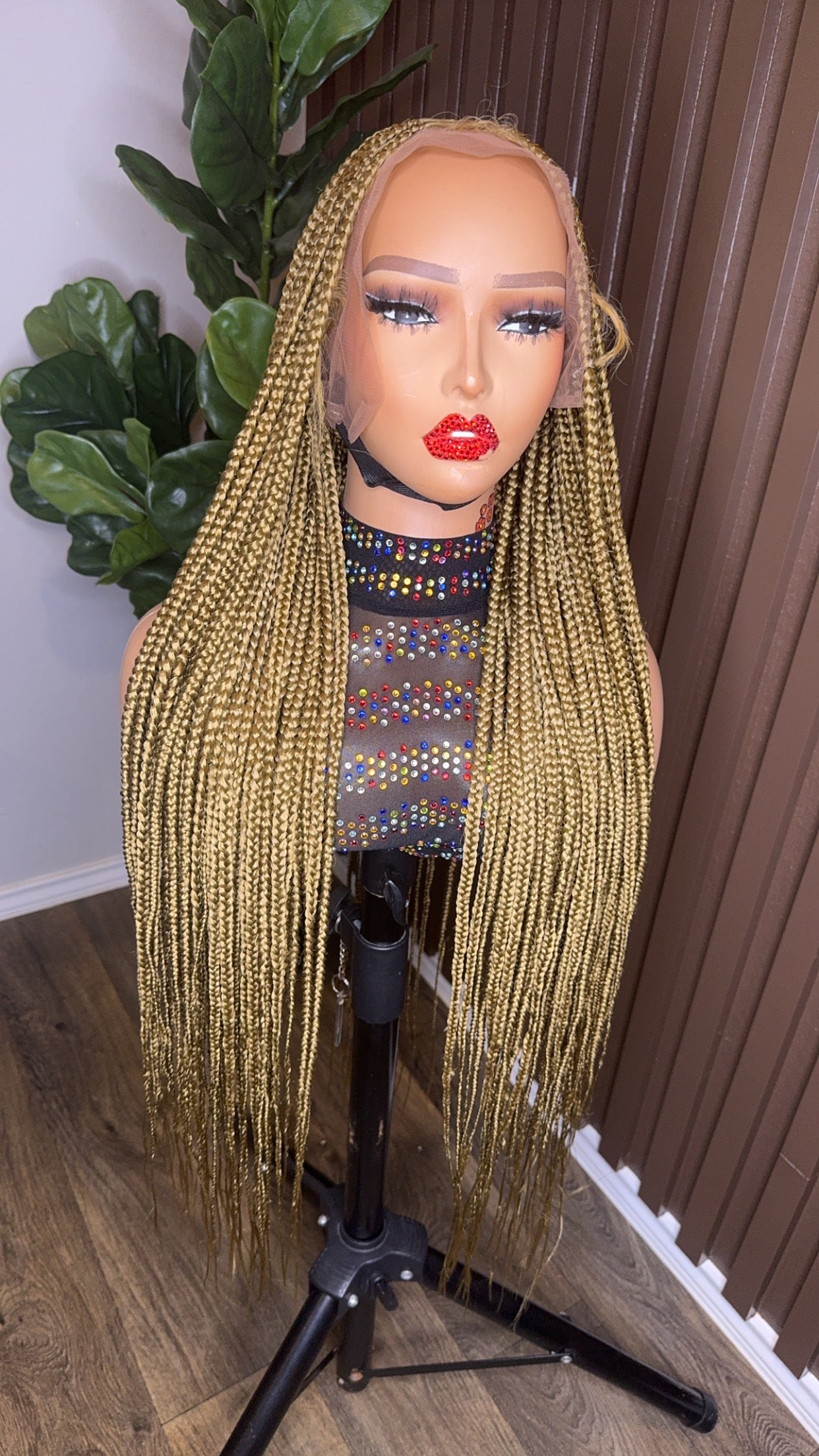 Knotless braided wig color 27