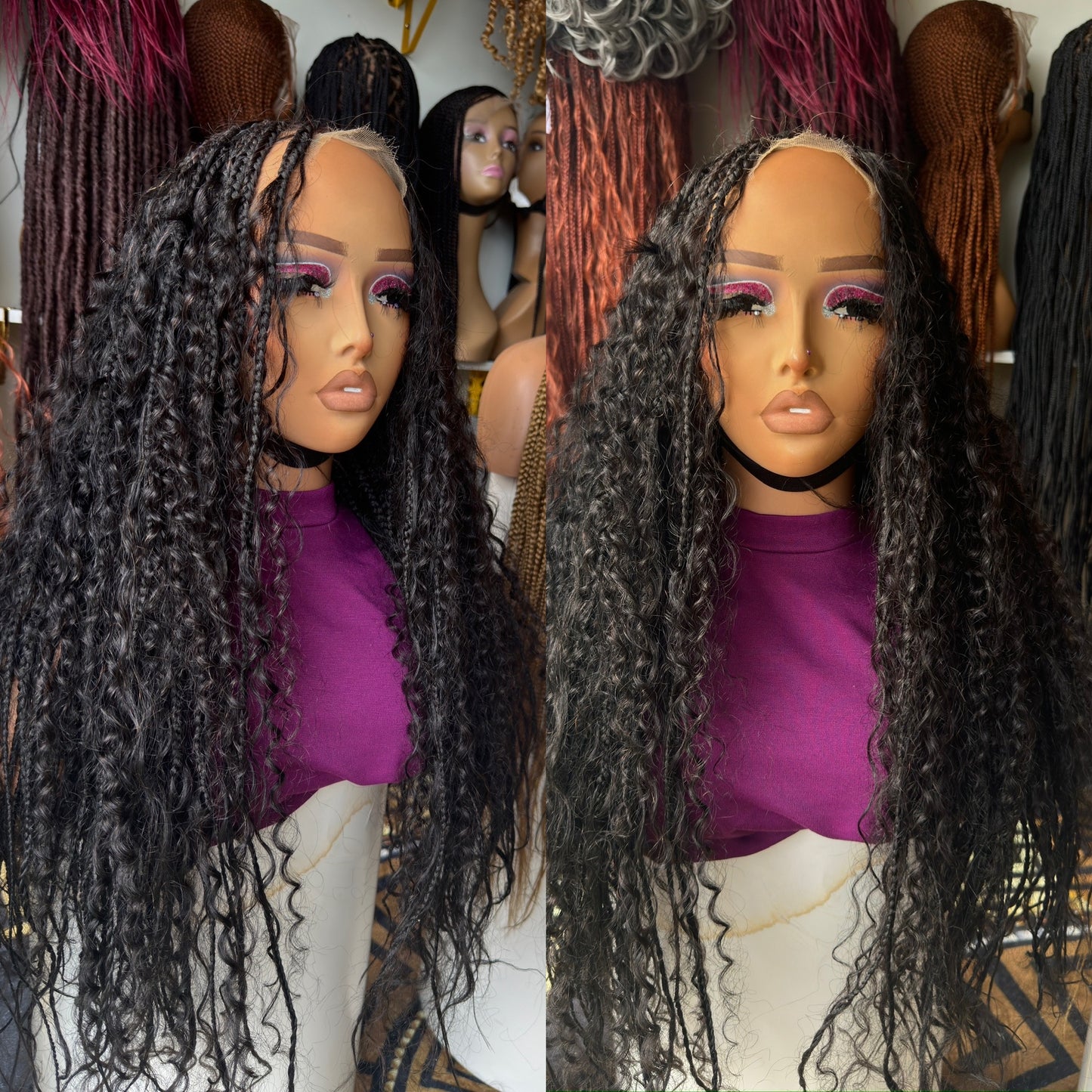 Boho human hair knotless