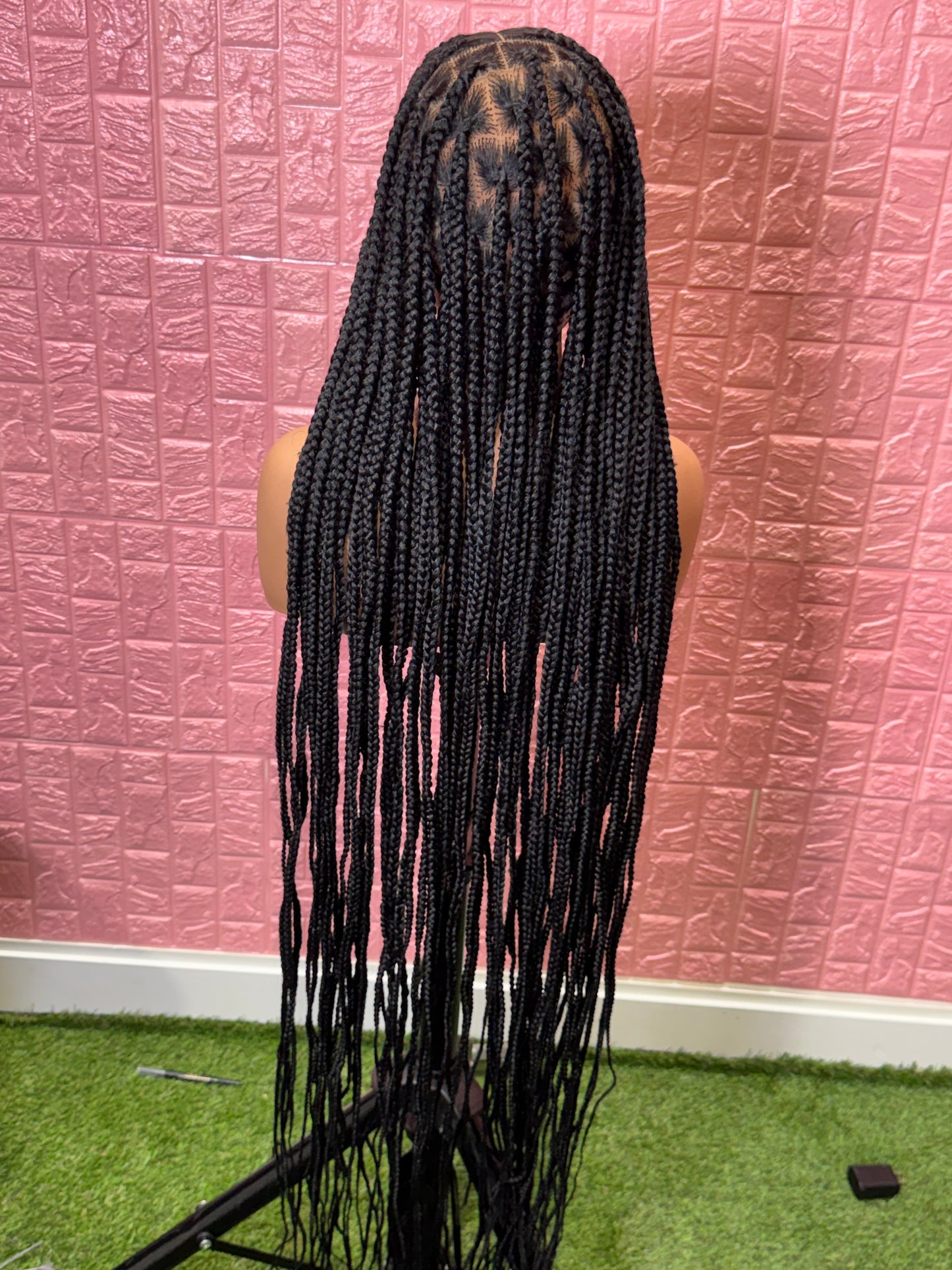 50 inches jumbo knotless clearance braided wig