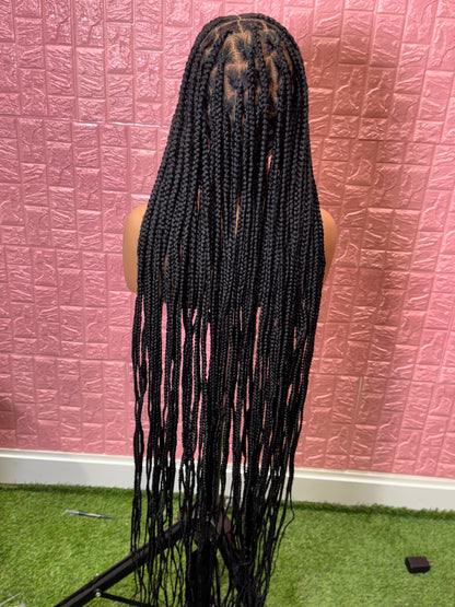50 inches jumbo knotless clearance braided wig