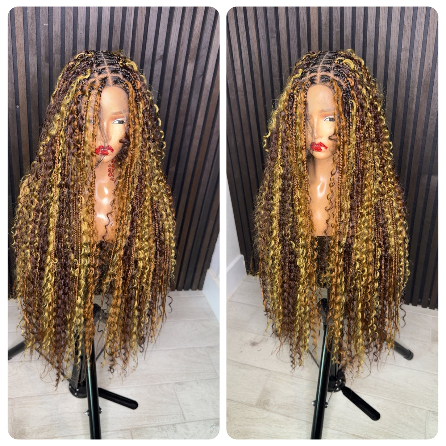 Multi color boho braids