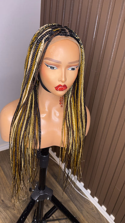22 inches 613/27 knotless braided wig