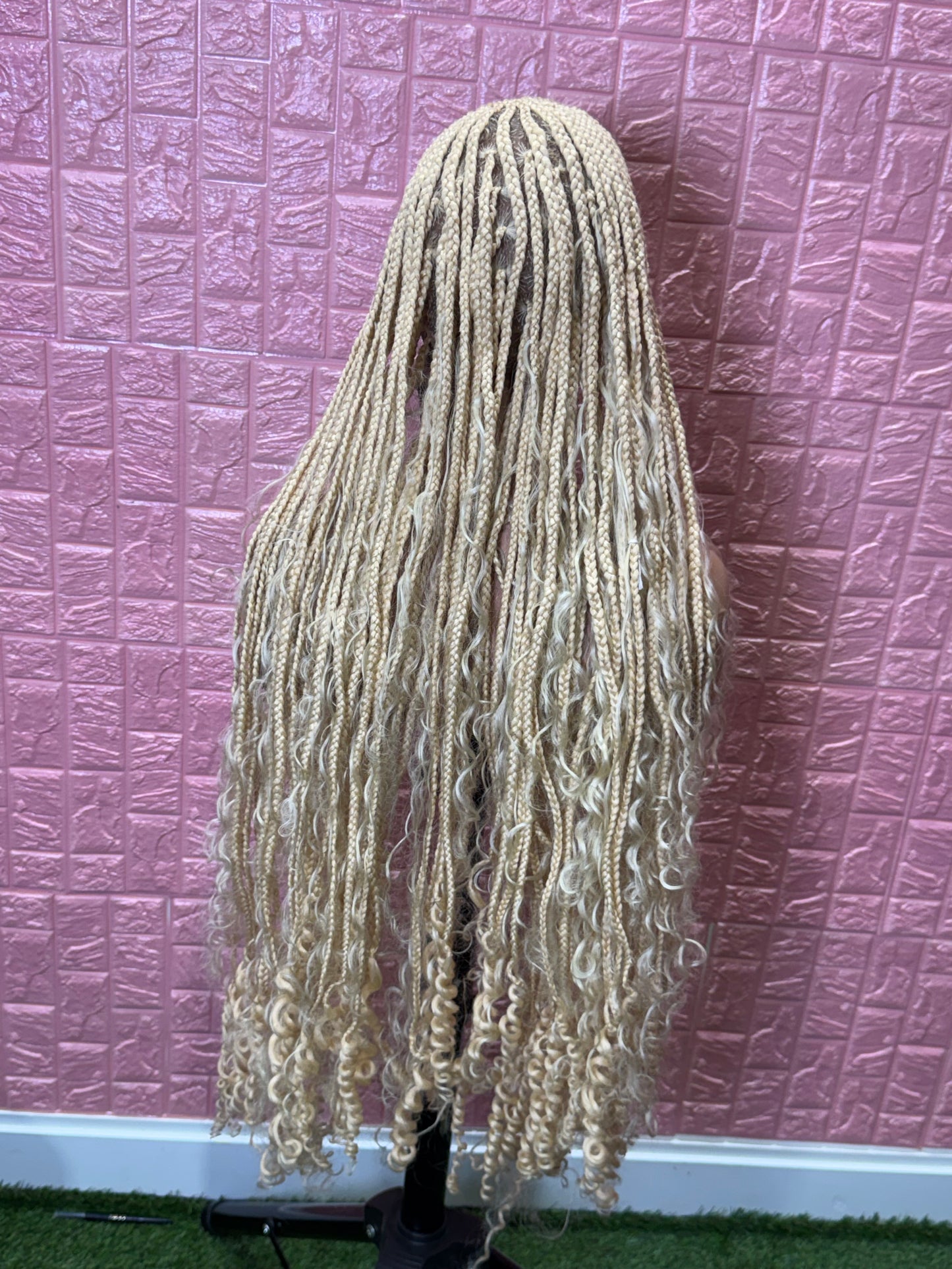 Blonde braids boho