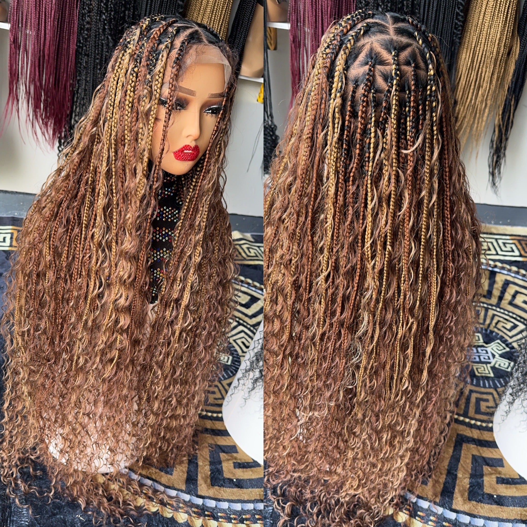 Bobo braids mix color Triangle paths – HOL stores