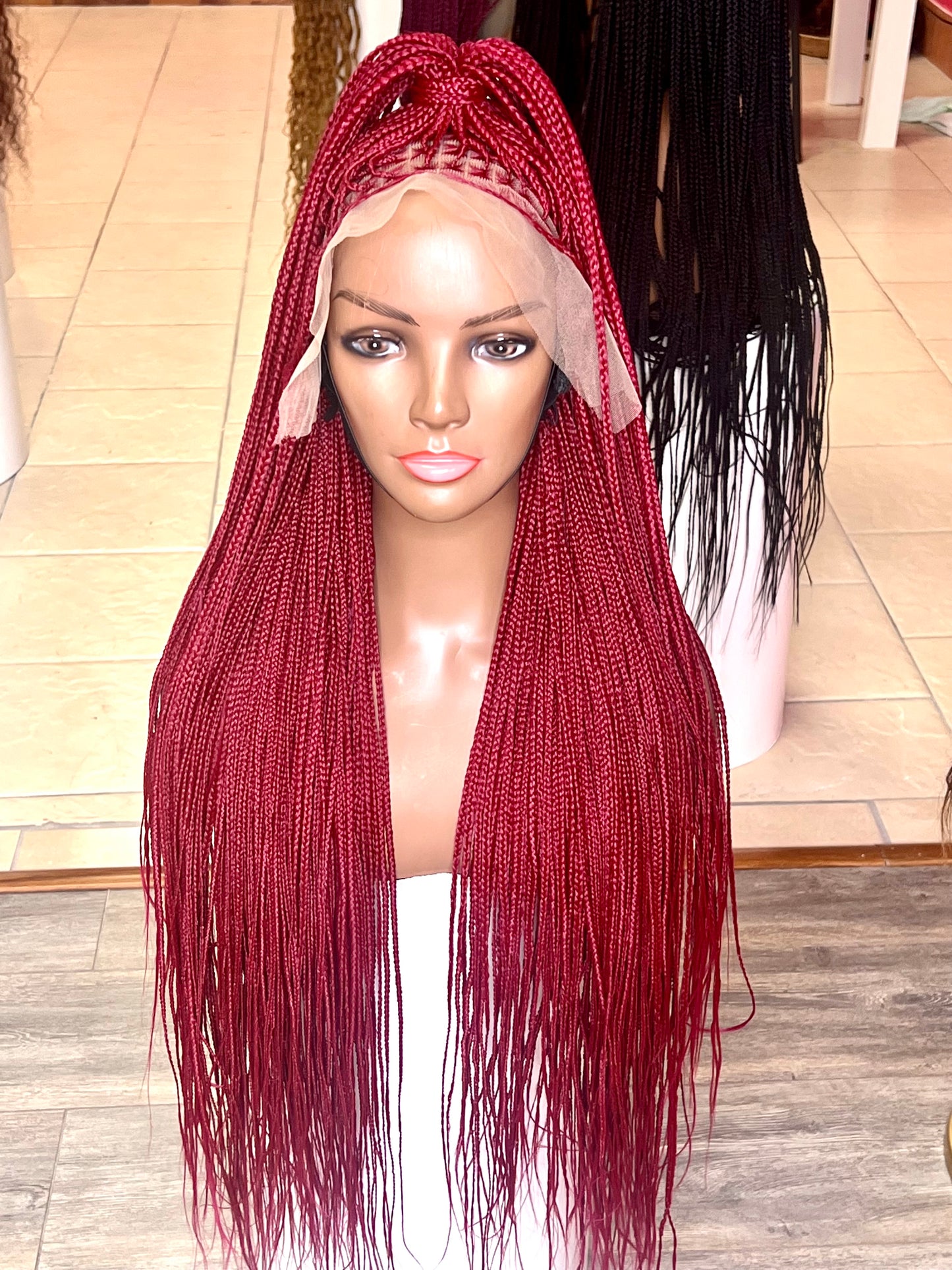 Knotless box braided wig