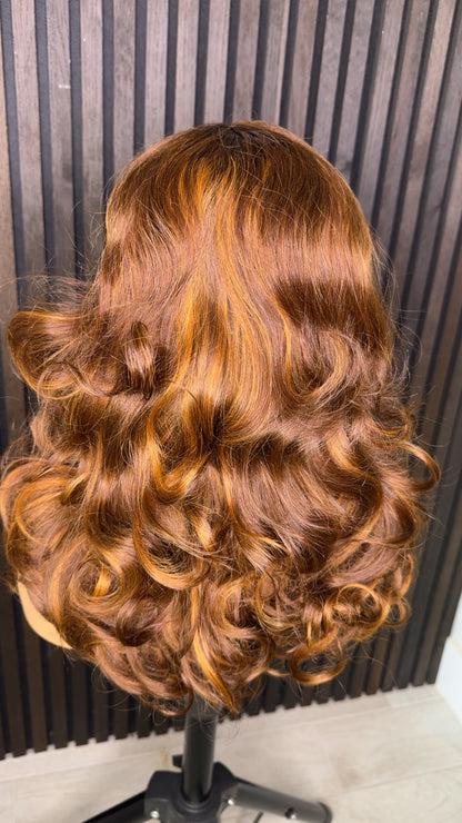 Raw human hair bounce mix