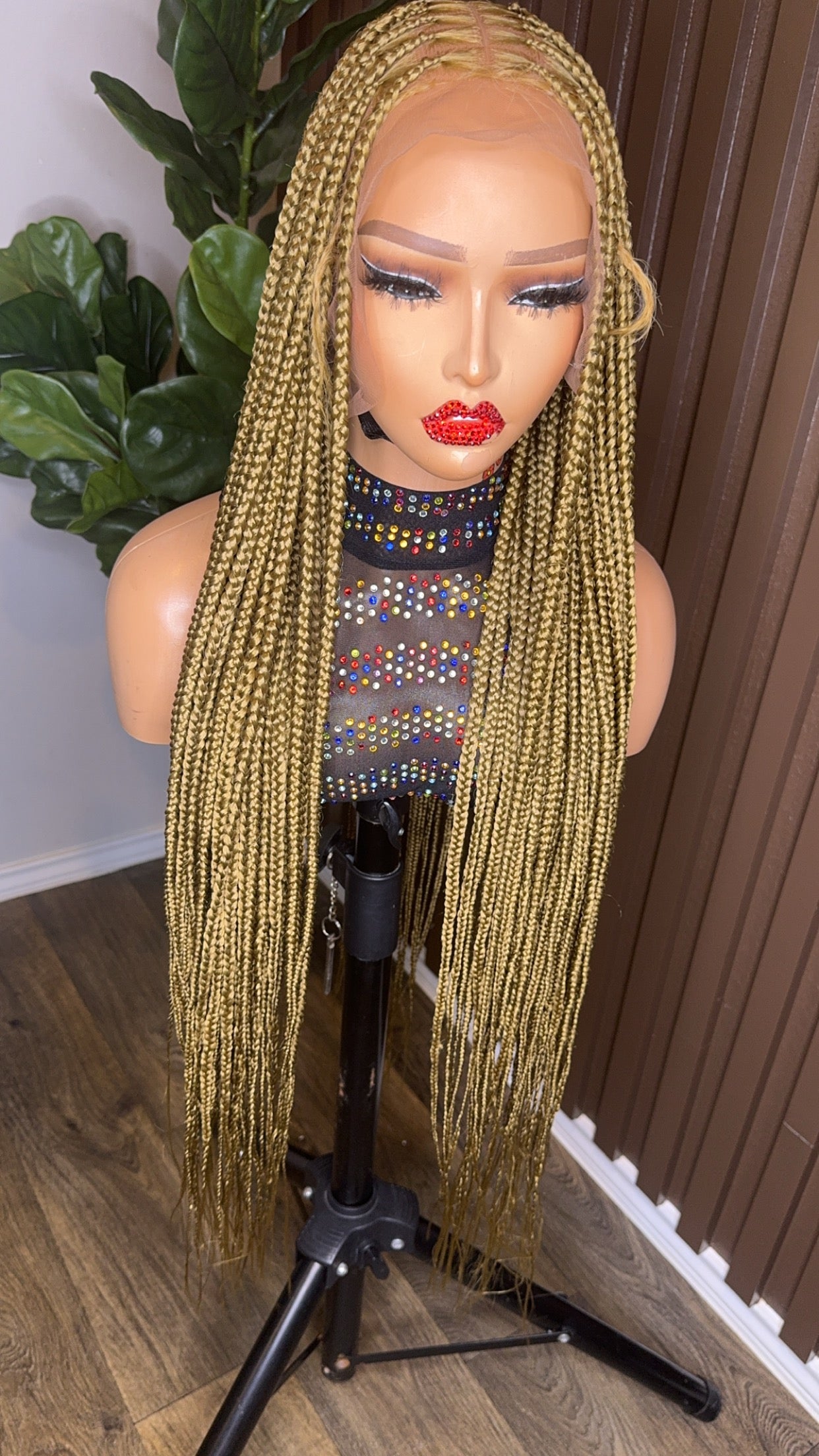 Knotless braided wig color 27