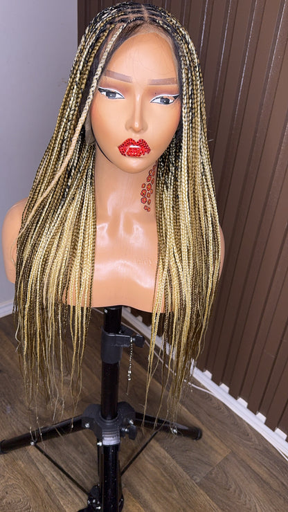 22 inches 613/27 knotless braided wig