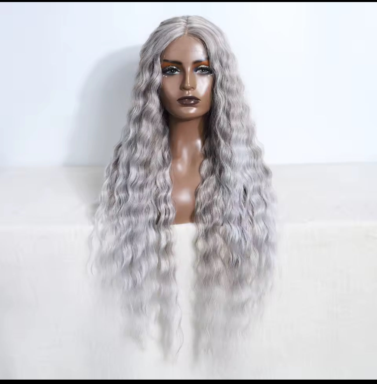 Blonde waves synthetic lace front