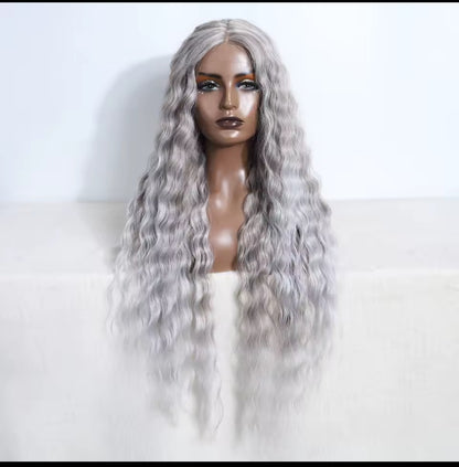 Blonde waves synthetic lace front