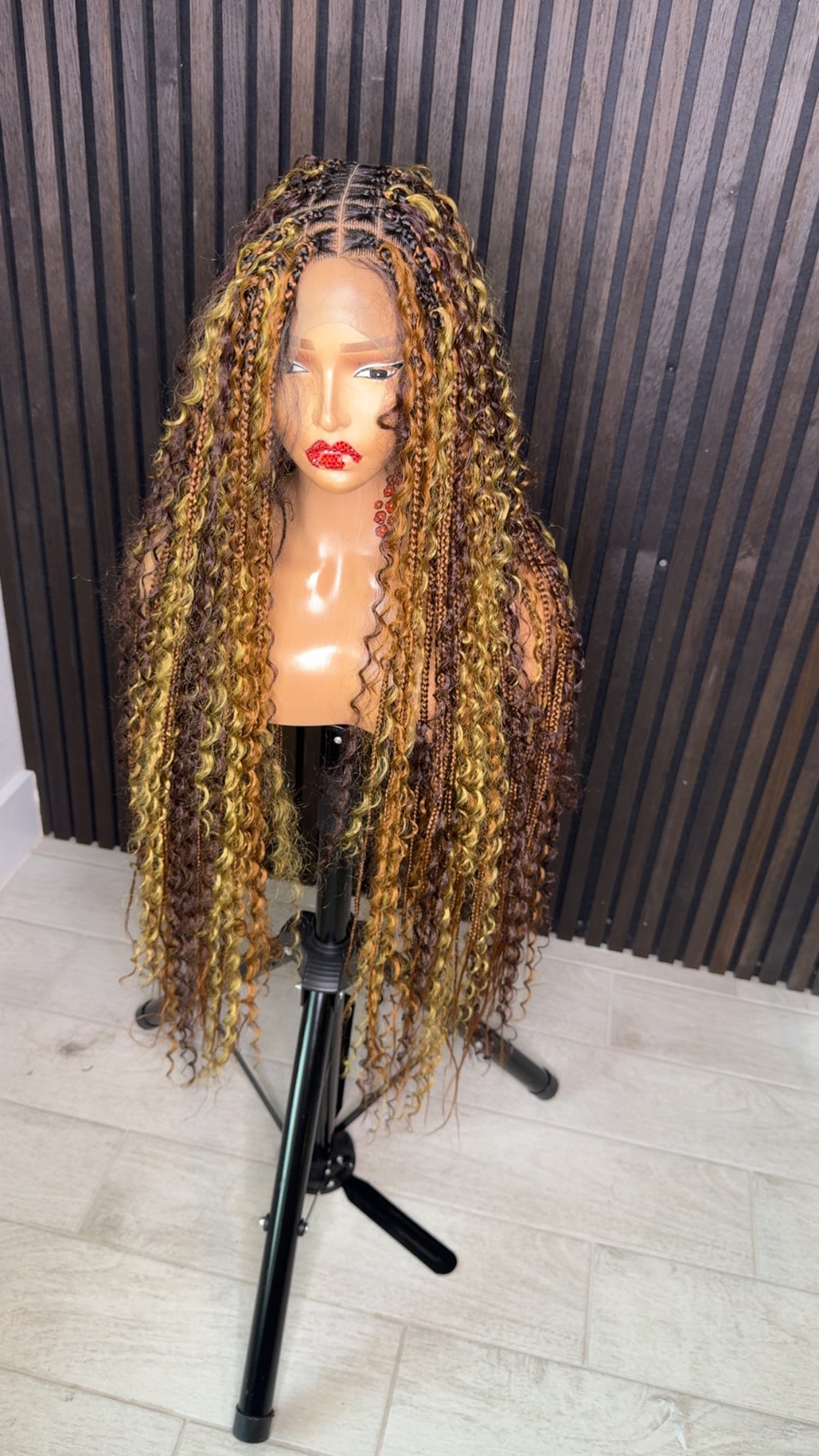 Multi color boho braids