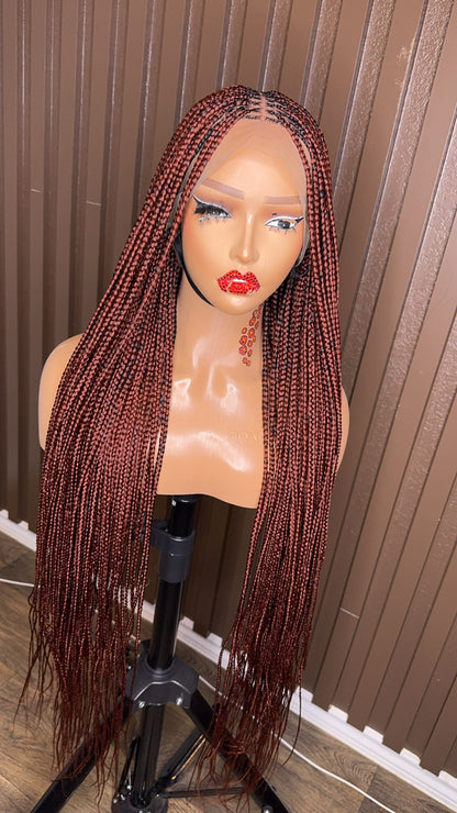 Color 350 knotless braided wig