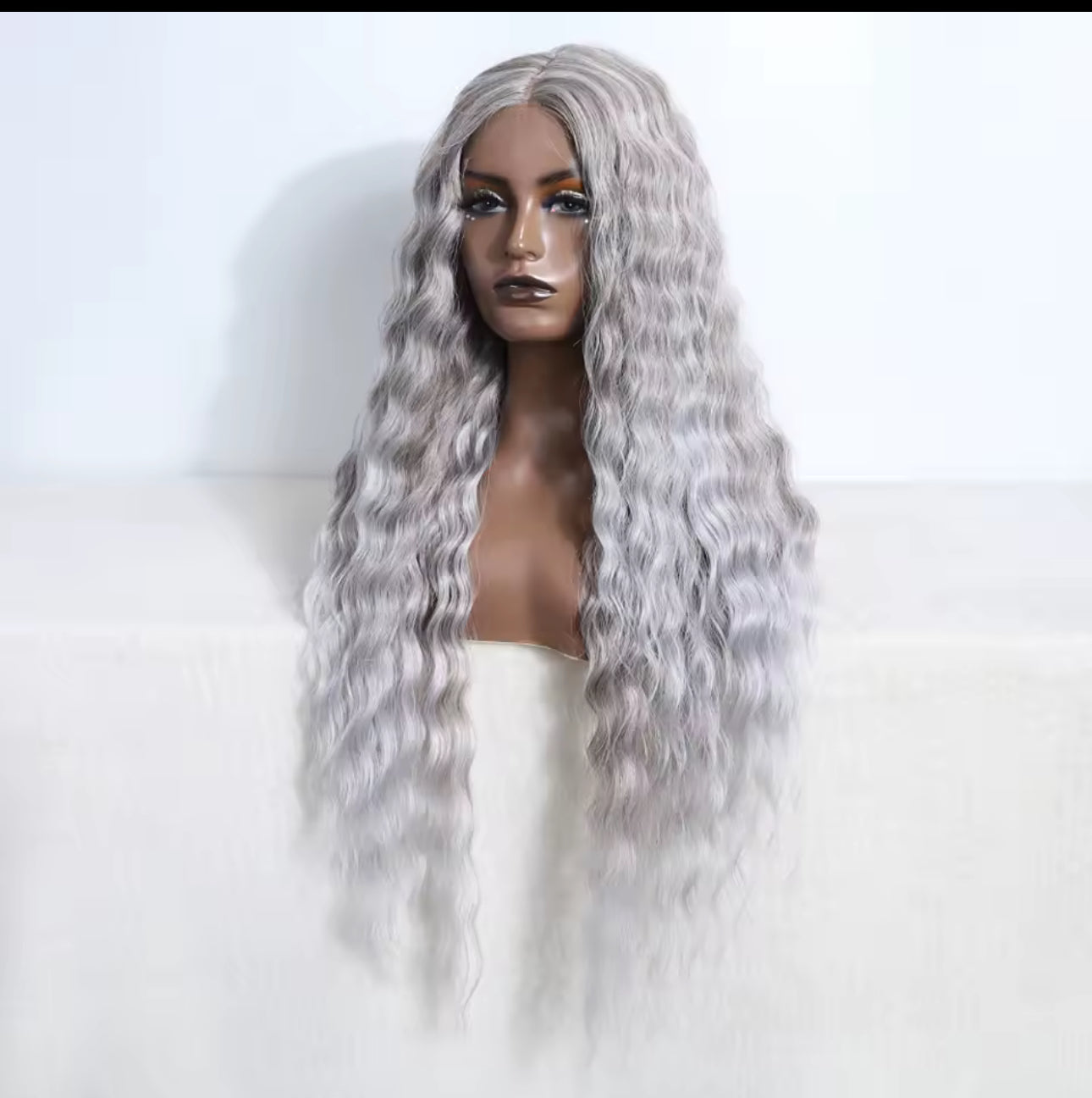 Blonde waves synthetic lace front