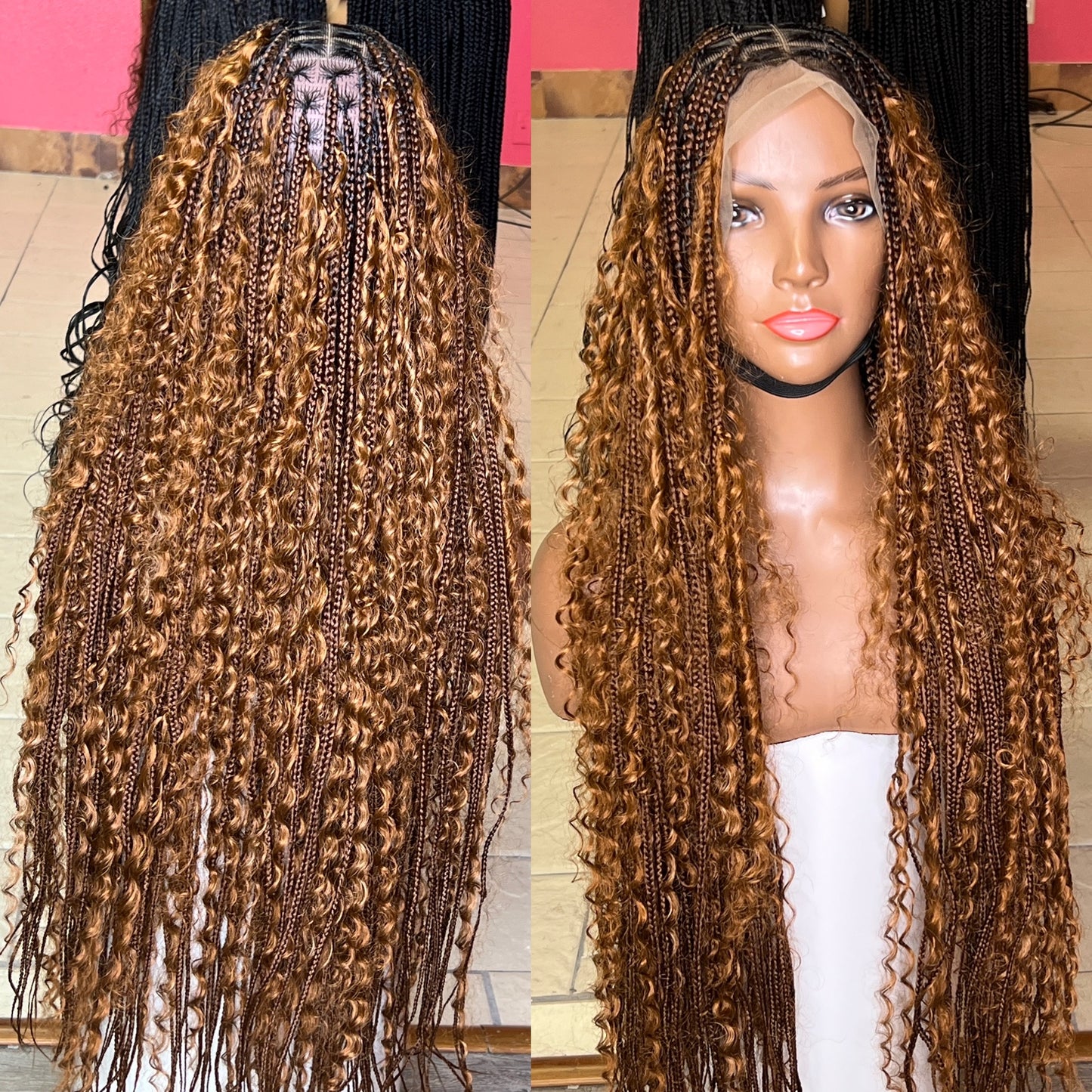 BOHO Knotless Braided wig