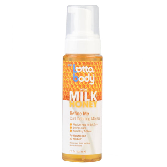 Lottabody Milk Honey Define Me Curl Defining Mousse 7 Oz