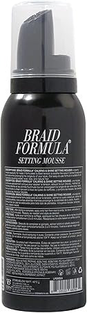 EBIN NEW YORK Braid Formula Setting Mousse (2.7 oz, Rosemary Mint + Biotin)