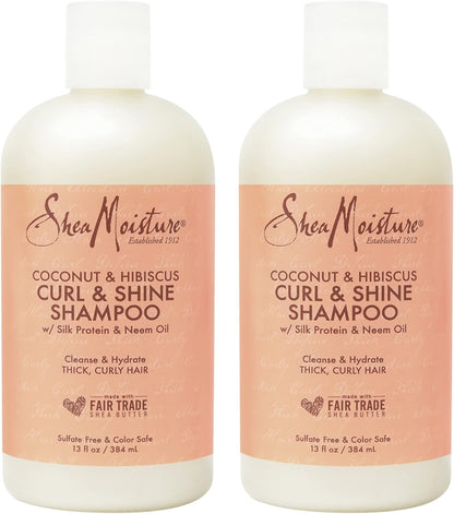 Shea moisture coconut hibiscus curl & shine shampoo
