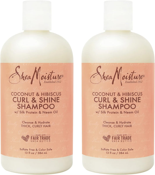 Shea moisture coconut hibiscus curl & shine shampoo