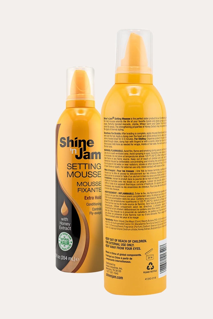 AMPRO SHINE N JAM EXTRA HOLD SETTING MOUSSE 12oz