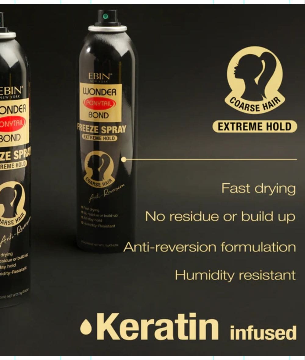 Ebin New York Wonder Ponytail Bond Freeze Spray