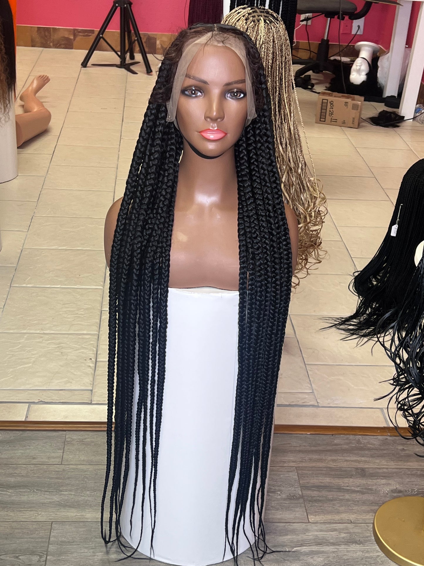 Jumbo box braids