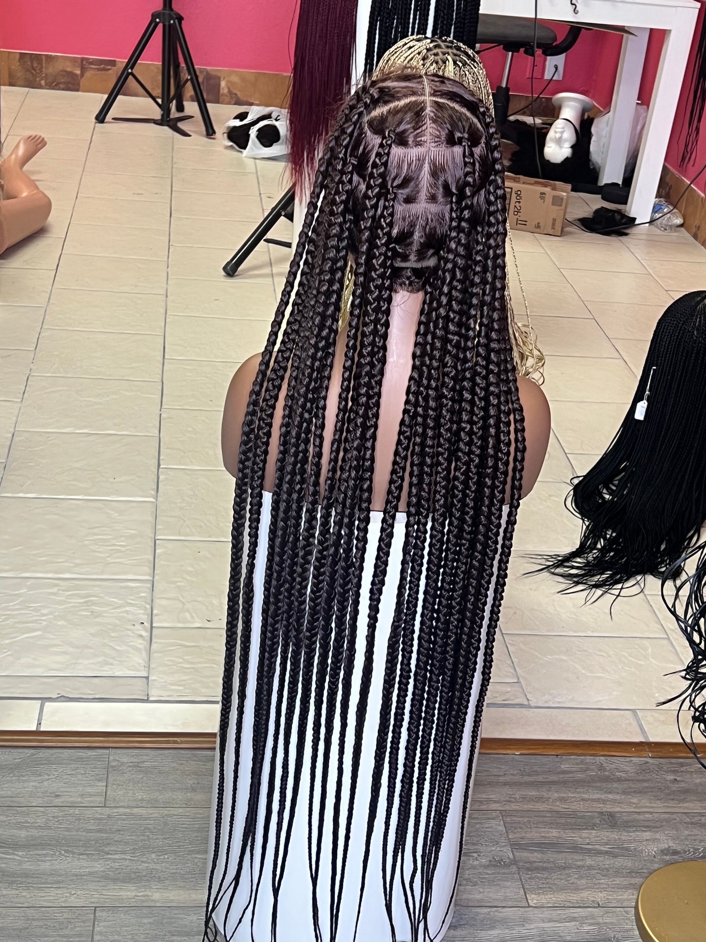 Jumbo box braids