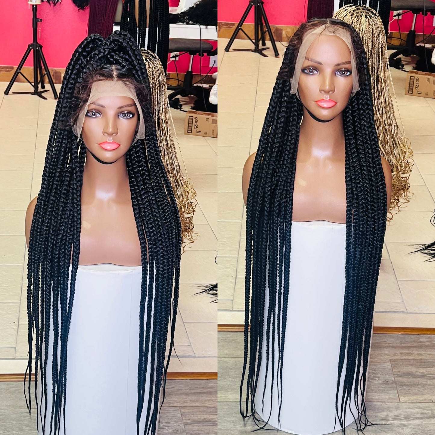 Jumbo box braids