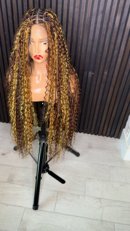 Multi color boho braids