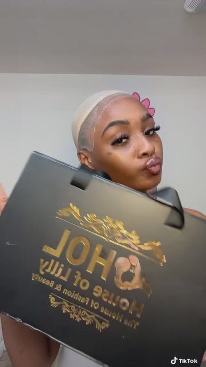 Black Boho knotless braids large knots