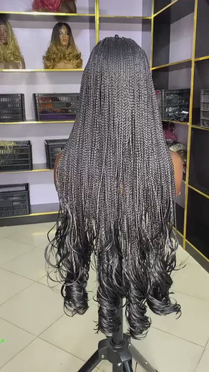 French curls braidedwig