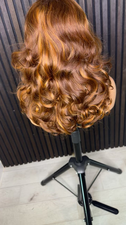 Raw human hair bounce mix