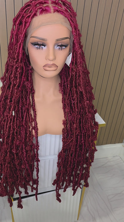 Burgundy  locs