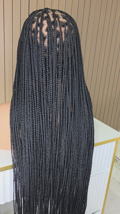 Black knotles braids no baby hair