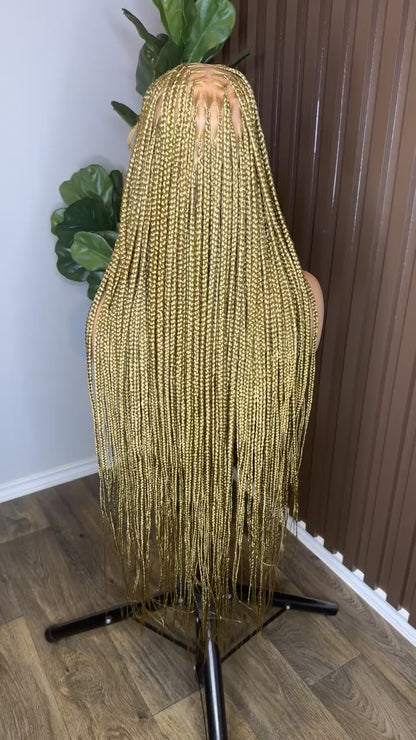 Knotless braided wig color 27