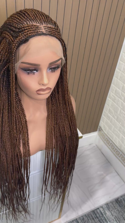 Wig key blonde k or less braided wig fullace