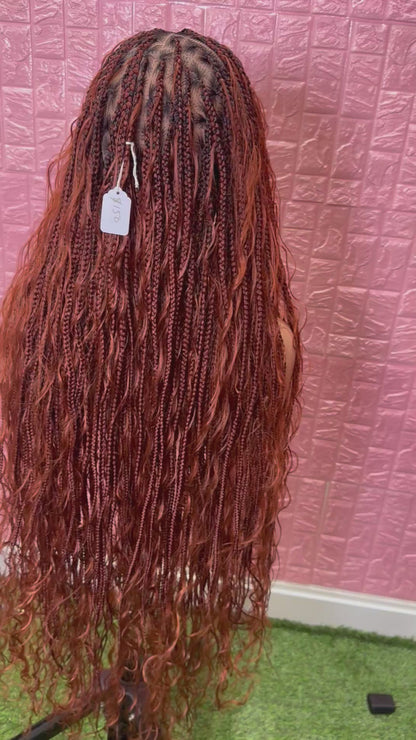 Ginger boho knotless braiding clearance sales