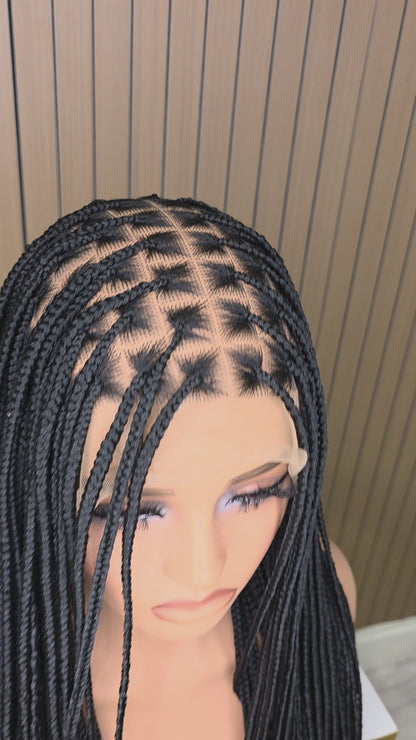 Black knotles braids no baby hair