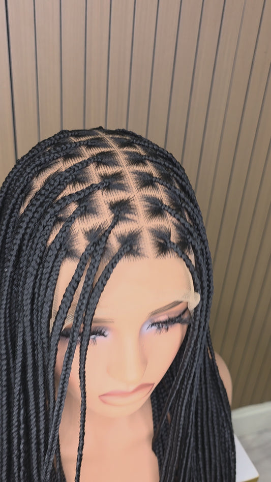 Black knotles braids no baby hair