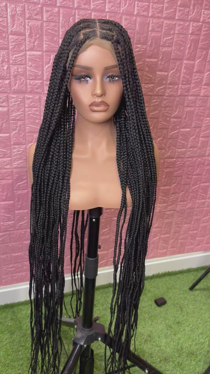 50 inches jumbo knotless clearance braided wig