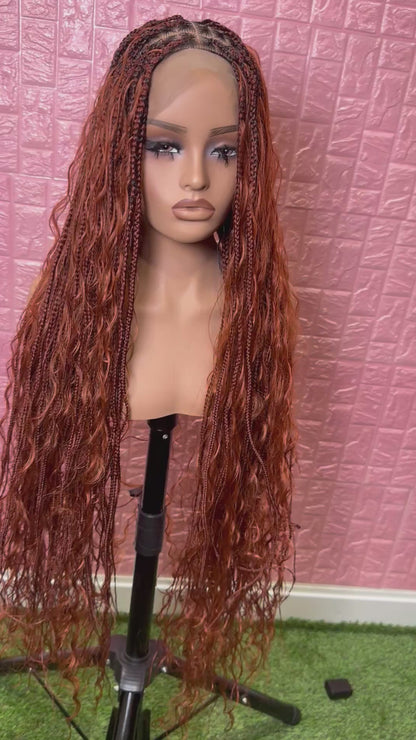 Ginger boho knotless braiding clearance sales