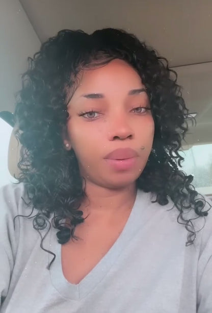 Short boho braided wig