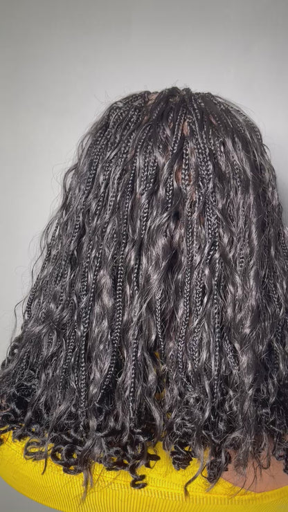 Short boho human hair curls