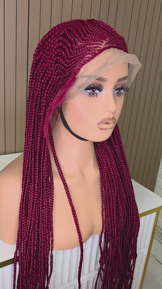 Wig minat burgundy