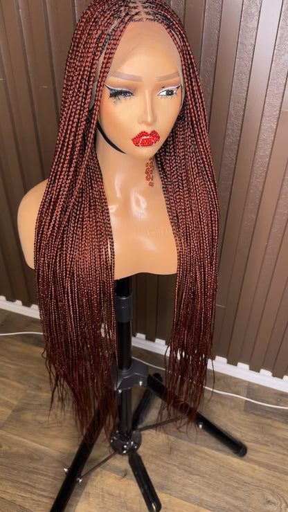 Color 350 knotless braided wig