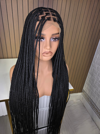 Black knotles braids no baby hair