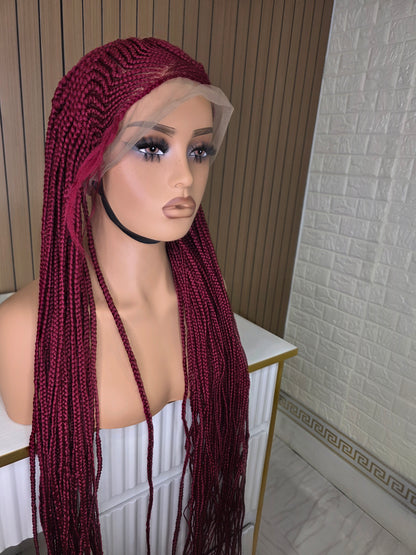 Wig minat burgundy