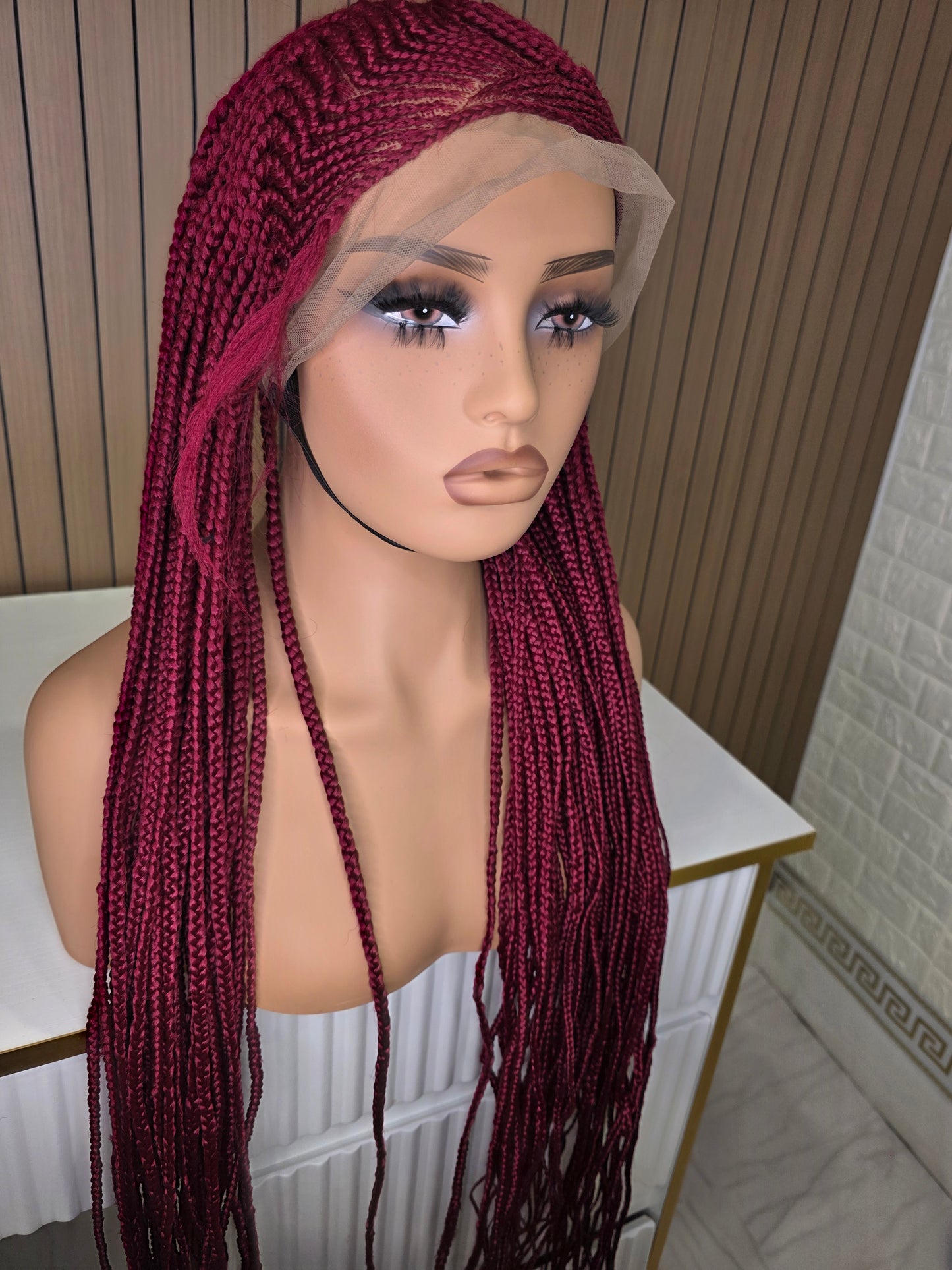 Wig minat burgundy