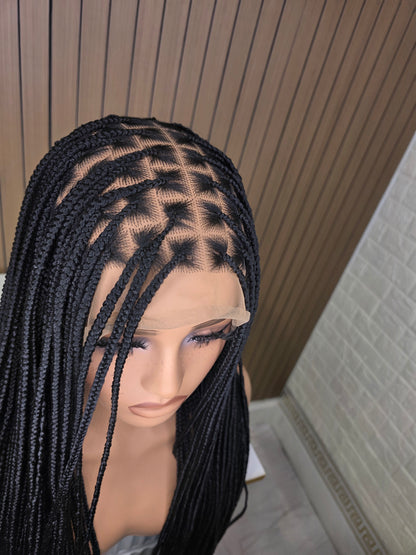 Black knotles braids no baby hair